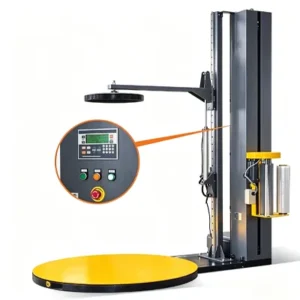 K1100C Pallet wrapping machine with top plate