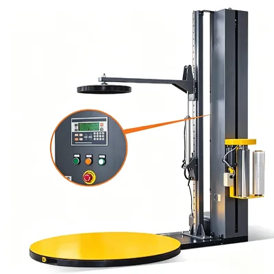 K1100C Pallet wrapping machine with top plate
