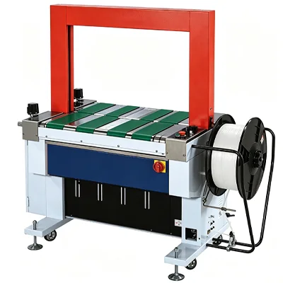 (KS600B) Inline strapping machine with Belt-driven table